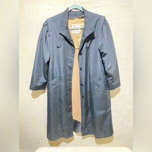 Miki MIALY Navy Trench Coat